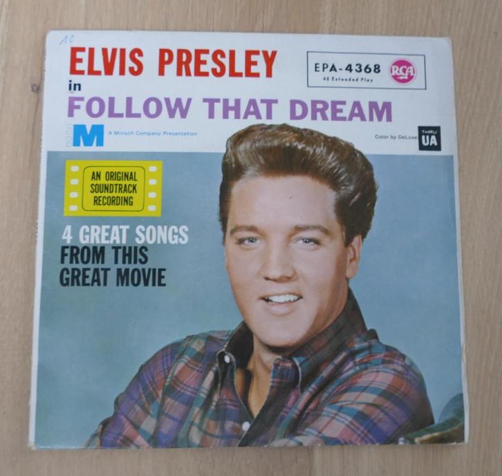 7" EP -  Elvis Presley ‎– Follow That Dream, Cd's en Dvd's, Vinyl Singles, Gebruikt, EP, Rock en Metal, 7 inch, Ophalen of Verzenden