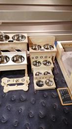 nieuwe houten eet-drinkbak voor honden of katten vanaf 25 €, Dieren en Toebehoren, Nieuw, Ophalen