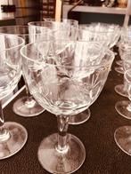 Oude Geslepen kristalen glazen, Antiek en Kunst, Ophalen