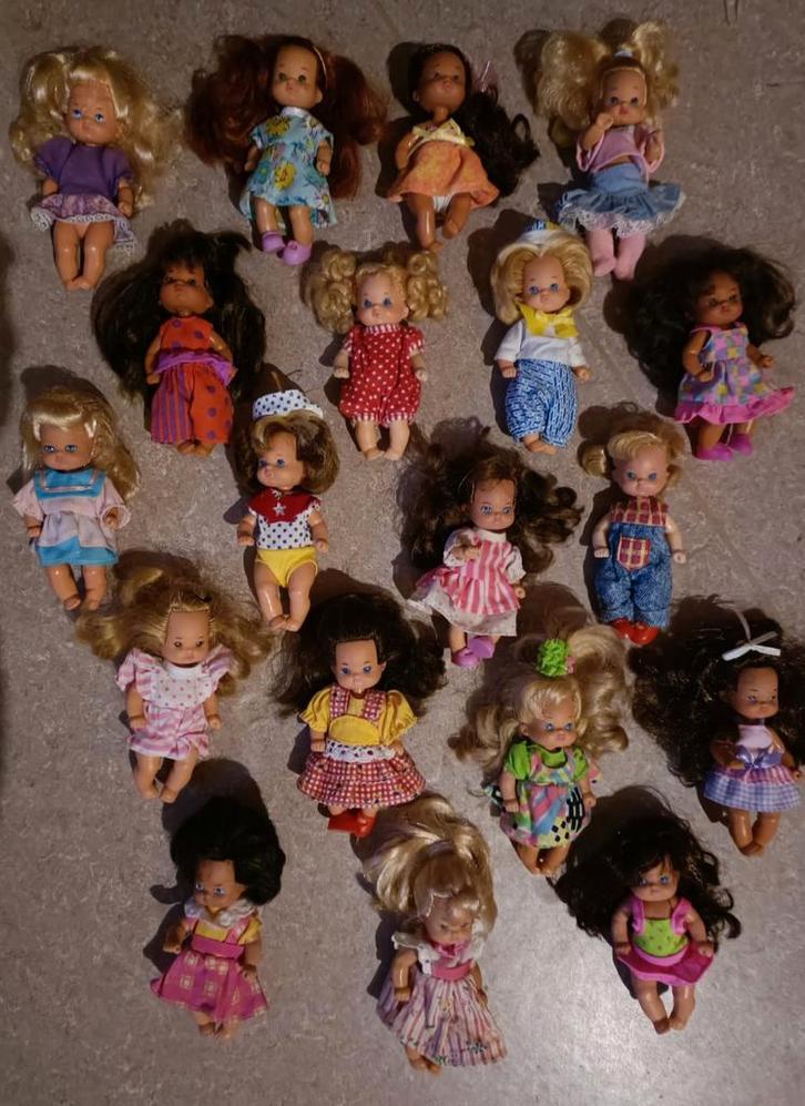 Vintage Barbie en Heart Family popjes Mattel, Kinderen en Baby's, Speelgoed | Poppen, Gebruikt, Barbie, Ophalen of Verzenden
