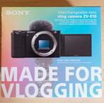 Sony ZV-E10 BODY - Als nieuw! Lees beschrijving., Audio, Tv en Foto, Fotocamera's Digitaal, Ophalen of Verzenden, Zo goed als nieuw