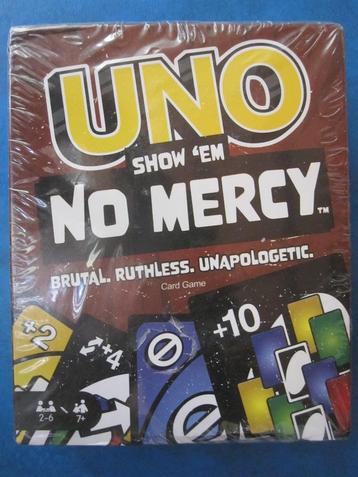 UNO - No Mercy (nouveau dans la boîte), Trois ou quatre joueurs, Enlèvement ou Envoi, Neuf, UNO