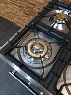 🔥 Poêle de luxe Boretti 120 cm noir brillant 7 brûleurs 2 f, Comme neuf, 5 zones de cuisson ou plus, Classe énergétique A ou plus économe