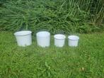 4 cache-pots en terre, Gebruikt