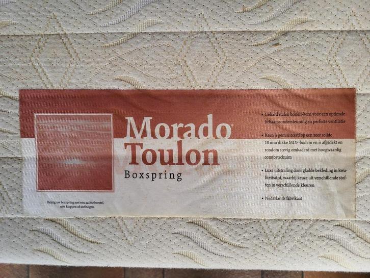 BOXSPRING (zonder matras), Huis en Inrichting, Slaapkamer | Boxsprings, Gebruikt, 90 cm, 200 cm, Eenpersoons, Wit, Ophalen