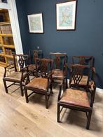 Set van 6 Engelse mahoniehouten stoelen, Antiek en Kunst, Ophalen of Verzenden