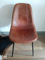 6 eetkamerstoelen in bizonleder, Ophalen, Bruin, Leer, Zo goed als nieuw