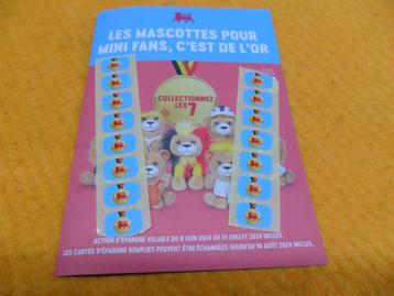 15 timbres épargnes pour mascottes P'tits Lions