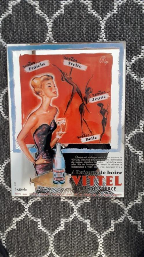 Jaren 50 publiciteitsspiegel VITTEL  1957 - Pierre Raoul, Verzamelen, Merken en Reclamevoorwerpen, Zo goed als nieuw, Overige typen