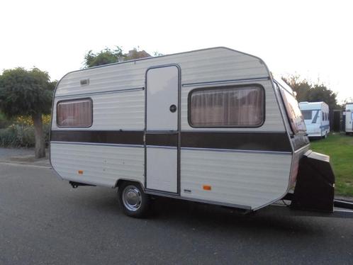 oldtimer perfekte staat-nieuwe tent+wc-vast bed-665-965 kg-, Caravanes & Camping, Caravanes, Entreprise, jusqu'à 4, 500 - 750 kg