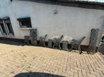 Gietijzeren bank +tafel+ stoelen, Tuin en Terras, Ophalen, Zo goed als nieuw, Bank