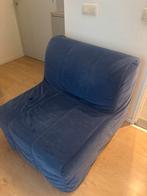 IKEA blauwe zitstoel/ 1 persoons slaapbank, Huis en Inrichting, Slaapkamer | Slaapbanken, Ophalen, Eenpersoons, Blauw, 200 cm