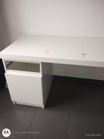 Bureau Ikea Malm blanc, Utilisé, Bureau