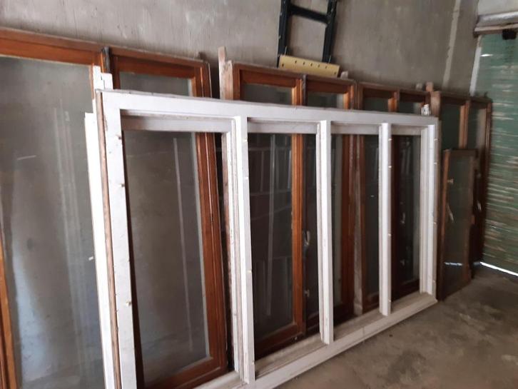 Ramen & deuren PVC & hout, Doe-het-zelf en Bouw, Glas en Ramen, Gebruikt, Gevelraam of Ruit, 120 tot 160 cm, 120 tot 160 cm, Dubbelglas