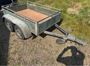 Aanhangwagen dubbelas 750 kg beschikbaar voor biedingen
