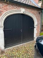 Stevige houten garagedeur poort 240 x 205cm, Doe-het-zelf en Bouw, Deuren en Vliegenramen, Ophalen