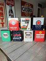 Olie blikken , Bidon de huile, Verzamelen, Ophalen of Verzenden