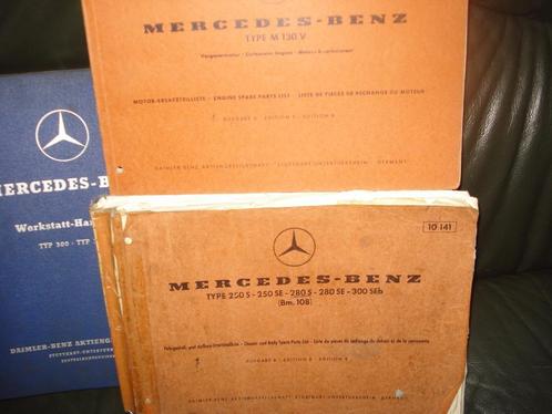 Manuels des pièces d'origine Mercedes - Oldtimer SW109/109/M, Autos : Divers, Modes d'emploi & Notices d'utilisation, Enlèvement