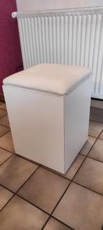 Pouf tabouret blanc (x3), Maison & Meubles, Moins de 50 cm, Moins de 50 cm, Enlèvement, Utilisé