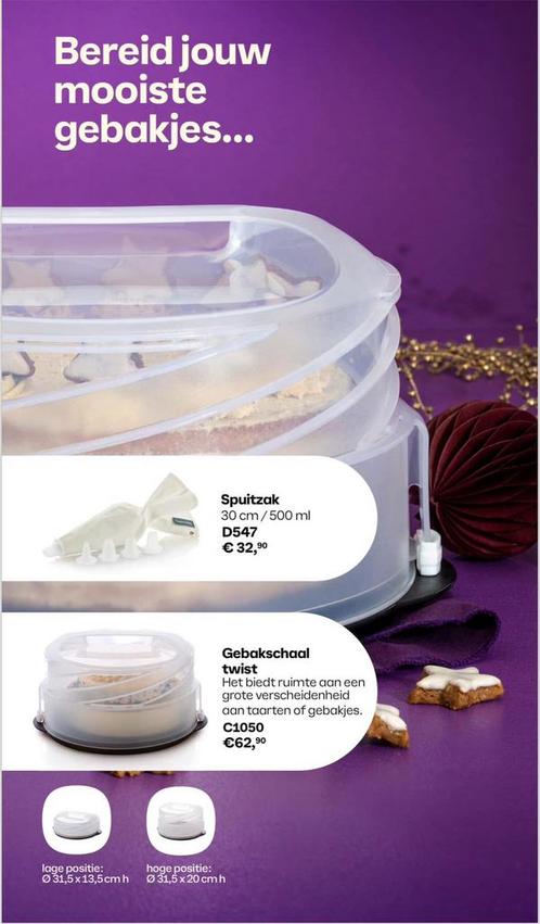 Tupperware - Gebakschaal Twist, Huis en Inrichting, Keuken | Tupperware, Nieuw, Schaal, Ophalen of Verzenden