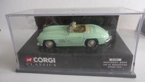 MERCEDES 300SL ROADSTER.1/43 CORGI COMME NEW,VITRINE ORIG., Hobby en Vrije tijd, Modelauto's | 1:43, Zo goed als nieuw, Auto, Corgi