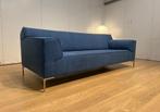 Nieuw Gestoffeerde Design on Stock Bloq 3-Zits – Blauw, Huis en Inrichting, 75 tot 100 cm, Ophalen of Verzenden, Rechte bank, Bankstel Bank Zetels Sofa Hoekbank Design bank