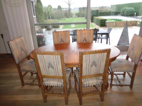 Eettafel, Huis en Inrichting, Tafels | Eettafels, Gebruikt, 100 tot 150 cm, 150 tot 200 cm, Vijf personen of meer, Ovaal, Eikenhout