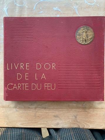 Vuurkaart boek livre carte du feu 1935 - 1936 beschikbaar voor biedingen