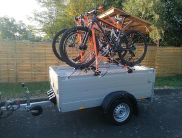 Anssems bagagewagen TE HUUR met optie Thule fietsendragers beschikbaar voor biedingen