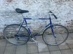 Blauwe fiets peugeot, Fietsen en Brommers, Fietsen | Heren | Herenfietsen, Gebruikt, Versnellingen, 61 tot 65 cm, Ophalen