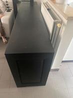 Massief houten dressoir met spiegel, Ophalen, Gebruikt