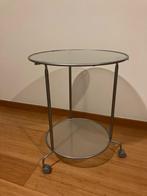 table d'appoint en verre, Maison & Meubles, Enlèvement, Utilisé, Métal