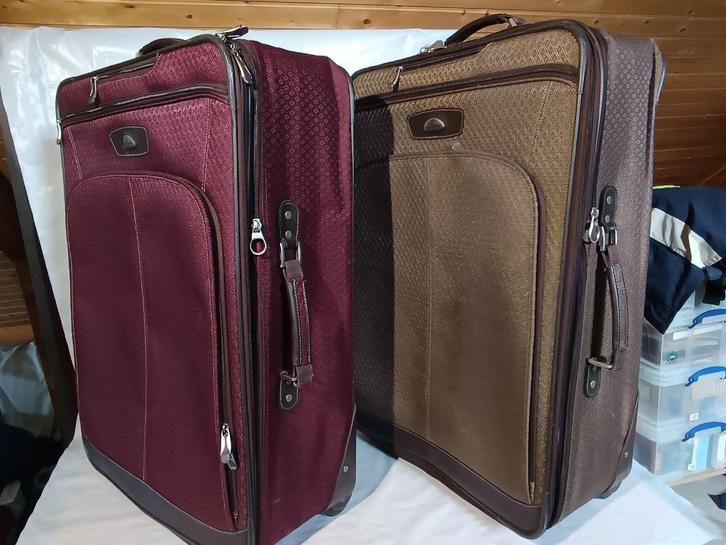 Superhandige Samsonite koffers, Handtassen en Accessoires, Koffers, Gebruikt, Zacht kunststof, 70 cm of meer, 45 tot 55 cm, Uitschuifbare handgreep