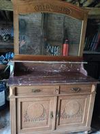 art deco commode met marmeren blad en spiegel, Antiek en Kunst, Antiek | Meubels | Kasten, Ophalen