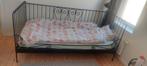 Ikea bed meldal zwart staal, Kinderen en Baby's, Ophalen, Zo goed als nieuw, Lattenbodem