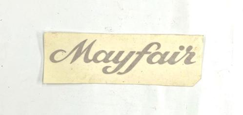 MINI MAYFAIR sticker goud Classic MINI., Auto-onderdelen, Klein materiaal, Mini, Oldtimer onderdelen, Rover, Austin, Nieuw, Ophalen