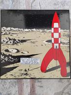 Tintin Moon emaille plaat, Ophalen of Verzenden, Kuifje, Nieuw