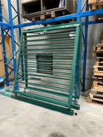 Groen stalen HEKKEN van 4M Bx 2M H, incl Montage palen, Tuin en Terras, Overige Tuin en Terras, Ophalen, Gebruikt