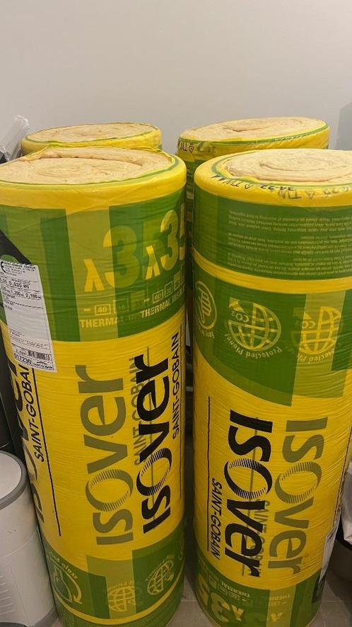 Isolatie Isover 220 mm (25 eur per rol) + toebehoren, Doe-het-zelf en Bouw, Isolatie en Afdichting, Nieuw, Dakisolatie, Glaswol