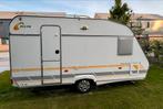 Chateau type 406 Delta Euroliner 3900 FB + Nieuwe voortent., Caravans en Kamperen, Caravans, Chateau, Vast bed, Treinzit, 750 - 1000 kg