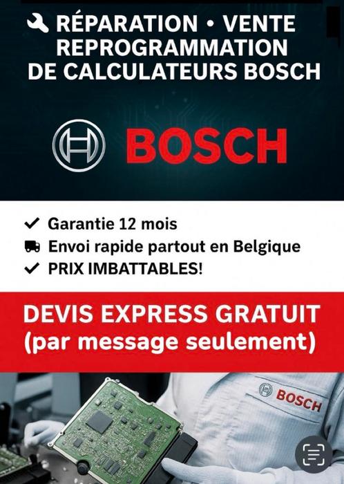 RÉPARATION DE CALCULATEURS AUTOMOBILES BOSCH, Auto-onderdelen, Elektronica en Kabels, Ophalen of Verzenden