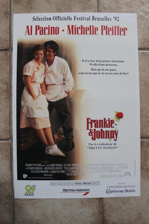 filmaffiche Al Pacino Frankie And Johnny 1991 filmposter, Verzamelen, Posters, Zo goed als nieuw, Film en Tv, A1 t/m A3, Rechthoekig Staand