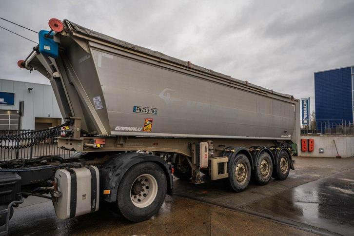 Granalu ALU- TP 28m3 +BACHE ELEC CRAMARO, Autos, Camions, Entreprise, Achat, Remorques et Semi-remorques, Autres carburants, TVA déductible