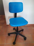 IKEA Kinder burostoel BLAUW, Comme neuf, Bleu, Chaise de bureau, Enlèvement