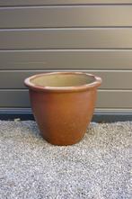Bloempot in aardewerk, Tuin, Rond, Zo goed als nieuw, Minder dan 40 cm