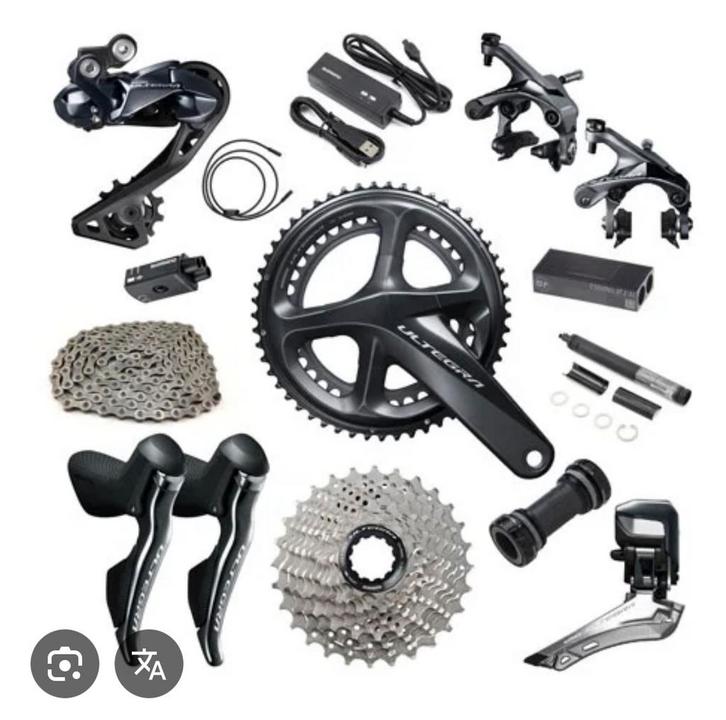 Shimano ultegra di2 disc R8070 11-speed, Fietsen en Brommers, Fietsonderdelen, Zo goed als nieuw, Ophalen