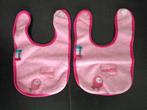 2x roze Slabbetje / Bavet Pericles – (Tweeling), Kinderen en Baby's, Ophalen of Verzenden, Zo goed als nieuw, Overige typen