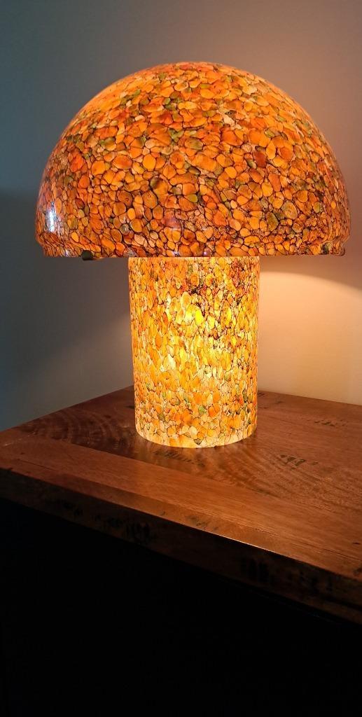 Peil&Putzler paddestoellamp vintage, Huis en Inrichting, Lampen | Tafellampen, Zo goed als nieuw, Minder dan 50 cm, Glas, Ophalen of Verzenden