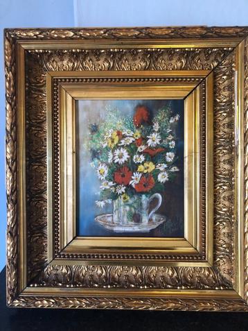 schilderij - stilleven - bloemen, Antiek en Kunst, Kunst | Schilderijen | Klassiek, Ophalen