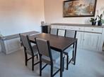 Eetkamer met tv meubel, Huis en Inrichting, Ophalen, Zo goed als nieuw, Rustiek - modern, 4 tot 6 stoelen